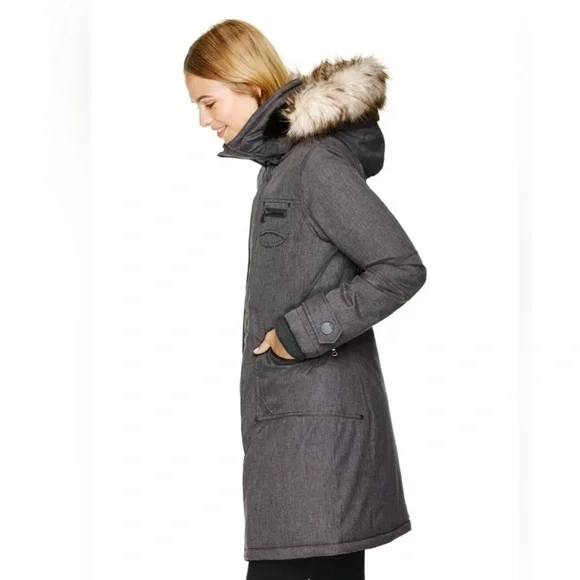 Aritzia TNA Verbier Gray Parka Jacket, size M - Picture 2 of 16